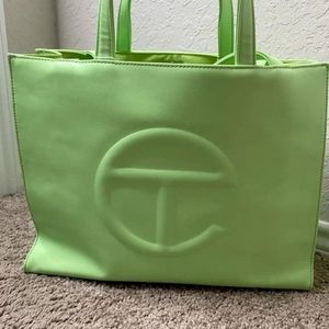 Green medium 🧸Telfar🧸 shopping bag